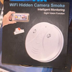 Hidden camera smoke detector .